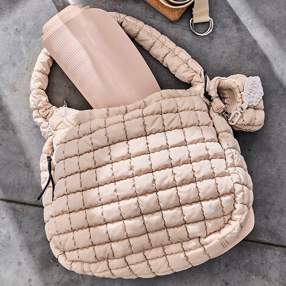 NWT Free People Quilted Carryall Bag